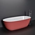 Luxurious Carlo Colombo Designed BAIA Bathtub 3D model small image 1