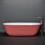 Luxurious Carlo Colombo Designed BAIA Bathtub 3D model small image 2