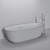 Luxurious Carlo Colombo Designed BAIA Bathtub 3D model small image 5