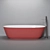 Luxurious Carlo Colombo Designed BAIA Bathtub 3D model small image 7