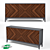 Toscana T-908 Dresser: Elegant Timber-Mebel Storage Solution 3D model small image 1