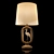 Elegant Crane Table Lamp 3D model small image 1