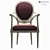 Elegant Carved Baker Armchair 3D model small image 1