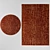 Himba Red Clay Wool Rug 3D model small image 2