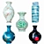 Chinese Style Ceramic Vase 3D model small image 1