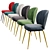 Elegant Greer Upholstered Dining Chair 3D model small image 2