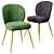 Elegant Greer Upholstered Dining Chair 3D model small image 3