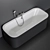 Luxurious Duravit HAPPY D.2 PLUS Bathtub 3D model small image 3