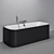 Luxurious Duravit HAPPY D.2 PLUS Bathtub 3D model small image 7