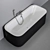 Luxurious Duravit HAPPY D.2 PLUS Bathtub 3D model small image 9