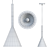 Modern Conical Pendant Lamp - Lampatron JOT 3D model small image 3