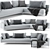 Eilersen Plano Modern Sofa 3D model small image 1