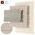 Elegant Roman Curtains in 12 Sizes 3D model small image 1