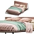 Elegant Fusion: Bolzan Bend Bed 3D model small image 3