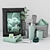 Mint Fresh Bathroom Set 3D model small image 1