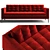 Modern and Sleek B&B Italia Ac Lounge Sofa 3D model small image 2