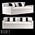 Belgian Slope Arm: Elegant and Luxurious Furniture 3D model small image 1