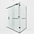 Sleek Shower Cabin 6OM: Ultimate Comfort & Style 3D model small image 1