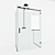 Luxury Shower Cabin with 8 Massage Jets 3D model small image 1