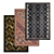 Luxury Carpet Set with High-Quality Textures 3D model small image 1