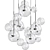 Bolle Circular Chandelier 24 Bubble: Stunning Lighting Statement 3D model small image 5