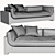 FRANCK Sofa: Stylish and Comfortable 3D model small image 2
