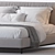 Minimalist Andersen Bed by Minotti 3D model small image 3