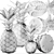 Tropical Pineapple Fruit Collection 3D model small image 5