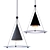 Tri Cone Pendant: Modern Geometric Lighting 3D model small image 1