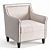 Vinovo Armchair: Stylish, Comfortable, and Durable 3D model small image 1