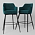 Title: Modern Corona Bar Chair 3D model small image 9