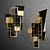 Elegant Brass LED Wall Sconce 3D model small image 3