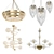 Modern Chandelier Collection 3D model small image 1