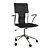 Elegant and Compact Locke Desk Chair 3D model small image 1