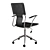 Elegant and Compact Locke Desk Chair 3D model small image 3