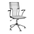 Elegant and Compact Locke Desk Chair 3D model small image 4