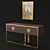 Osaka Modern Console Table 3D model small image 1