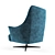 Natuzzi Calma Armchair: Modern Elegance 3D model small image 2