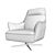 Natuzzi Calma Armchair: Modern Elegance 3D model small image 3