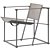 Sleek FM60 Cubic Chair: Dutch Design 3D model small image 4