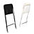 Foldable Bar Stool with IKEA Pillow 3D model small image 2