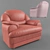 Luxury Baron Armchair 3D model small image 1