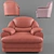 Luxury Baron Armchair 3D model small image 2