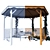 Versatile Pavilion with Customizable Wood Texture | Jardipolys 3D model small image 3