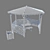 Versatile Pavilion with Customizable Wood Texture | Jardipolys 3D model small image 5