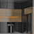 Sleek Corner Kitchen with Bosch Appliances 3D model small image 4