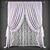 Elegant Curtain Set 3D model small image 1