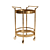 Glam Gold Metal Serving Cart 3D model small image 1