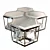 Sophisticated Silver Coffee Table Set - Eichholtz Sax 3D model small image 1