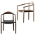 Elegant Eucalyptus Dining Chair 3D model small image 3